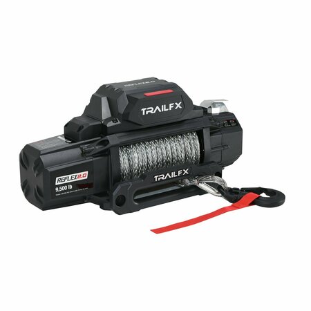 TRAILFX Vehicle Mounted, Vehicle Recovery Winch, 12 Volt Electric, 9500 Pound Line Pull Capacity WRS295B
